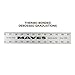 Mayes 10210 60 Inch Straight Edge Aluminum Ruler, Heavy Duty 60 Inch Ruler with Metric and Standard Measurements, Extra Thick Precision Straight Edge
