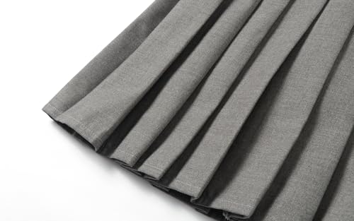 Girls School Uniform Jumper Dress Solid Soft Sleeveless Crew Neck A-Line Pleated Dress 5T-16Y4