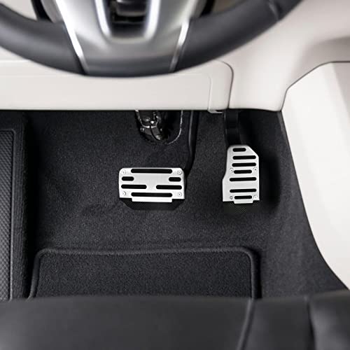 Dutyrow 1 par de capas de pedais de freio, acelerador de gás de alumínio, capas de pedal acelerador