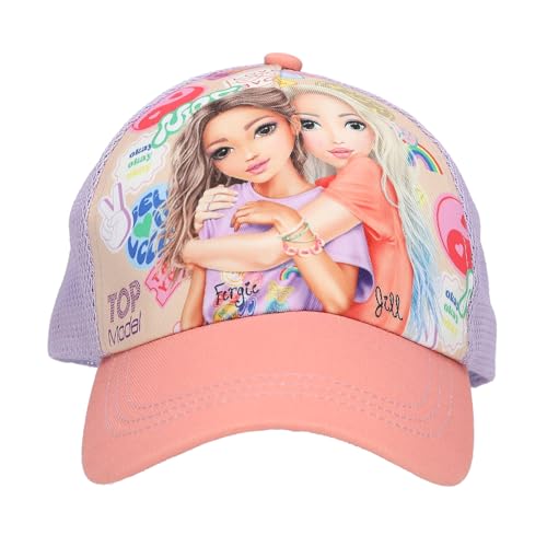 Depesche 13511 TOPModel Girl Power - Bedruckte Cap in Beige, mit Model...