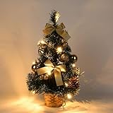 【Schaffen Sie eine weihnachtliche Atmosphäre】Der Tisch-Weihnachtsbaum verleiht jedem Weihnachtsbaum eine schöne und elegante Note, denn er schafft eine romantische Weihnachtsstimmung und bringt Ihnen Glück und Gesundheit.