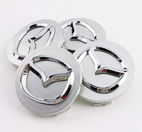 Protrex UK Alloy Wheels Centre Caps. 56mm diameter. Flair Wagon Crossover CX-30 Mazda2 Demio Mazda3 Mazda6 Atenza MX-5 CX-3 CX-4 CX-5 CX-8 CX-9