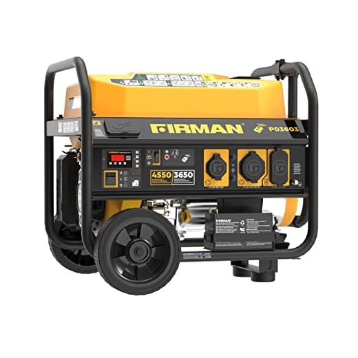 Firman P03603 4550/3650 Watt Remote Start Gas Portable Generator cETL Certified,Black