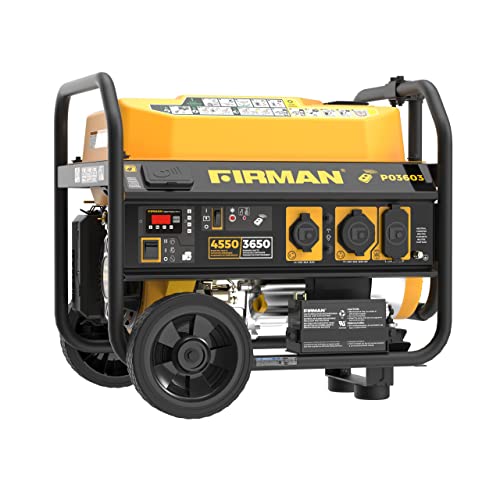 FIRMAN P03603 Portable Generator, 3650/4550-Watt, Remote Start, 14 Hour Run Time - Quantity 1