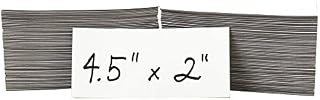 Magnetic Shelf Warehouse Labels 2 x 4.5 inches, 200 Pack, White (00145)