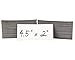 Magnetic Shelf Warehouse Labels 2 x 4.5 inches, 200 Pack, White (00145)