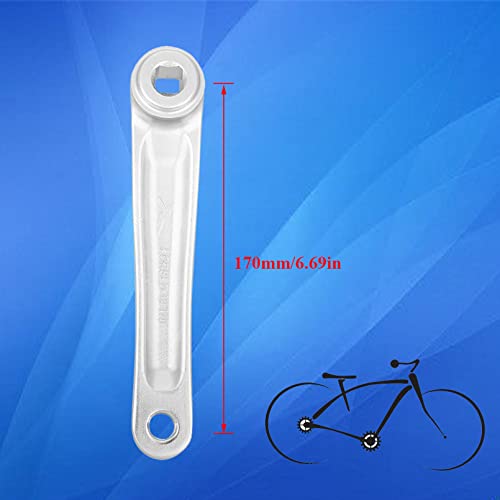 Yazrem Bike Crank Arm Aluminium Alloy Bicycle Left Hand Crank Arm For Road Mountain Bicycle 170Mm/6.69In #TOP4