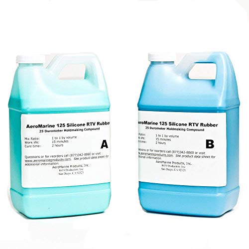Simple 1:1 Mix Silicone Mold Making Rubber, AM 125 1 Gallon