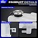 603-453 Coolant Overflow Reservoir Tank with Cap & Tubing For 2009-2010 Dodge Journey L4 2.4L, V6 3.5L /2011-2019 Dodge Journey V6 3.6L Replaces#5058456AE