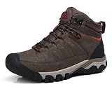  AX BOXING Botas Invierno Hombre Cálidas Forradas Botines Exterior Trekking Senderismo Tamaño 41-46 (Marrón Rojizo, Numeric_42)