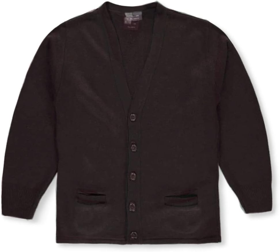 Big Boys' Adult Control-Pil 4-Button Cardigan (Adult Sizes S - XXL) Burgundy