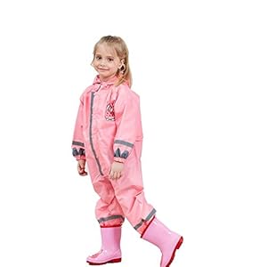Toddler Rain Suit,Waterproof Kids Rainsuit,Unisex Baby Rain Coat Coverall