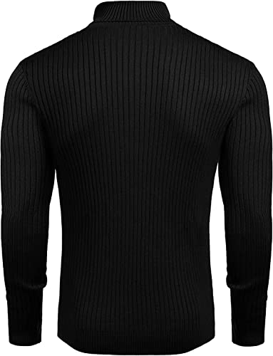 NORTHWIND Men's High Turtle Neck Cotton T-Shirt