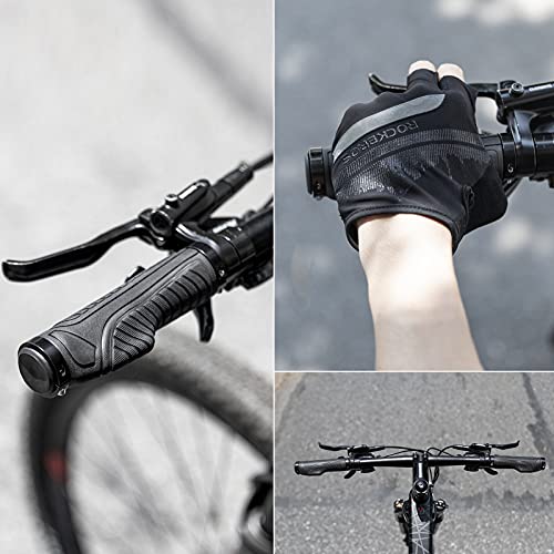 Rockbros BT1802GR/US Mountain Bike Grips Handlebar Bicycle Handlebar Grips Bike Handle Grips Double Aluminum Clamp Lock thumb #4