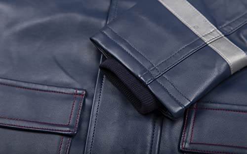 Image of Mud Kingdom Boys Rainslicker Hooded Rain Jacket PU Leather Outerwear Windproof Outdoor