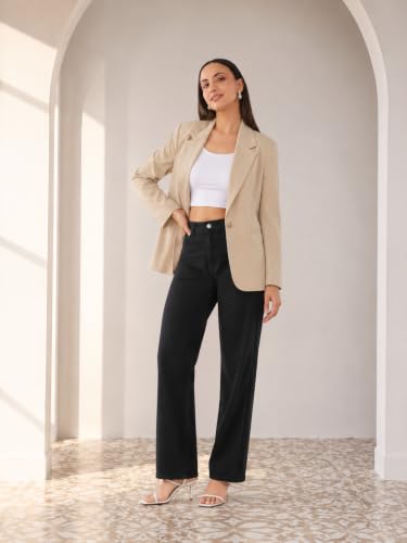 Image of SaintX Women's Premium Formal Blazer | Fully Lined | Regular Fit | 4-Way Stretchable Ultra-Light Fabric | Fashion-Forward | Office /Meetings (WB01)