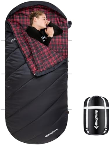 KingCamp Sleeping Bag for Adults, Cold Weather & Warm Extra Wide ...