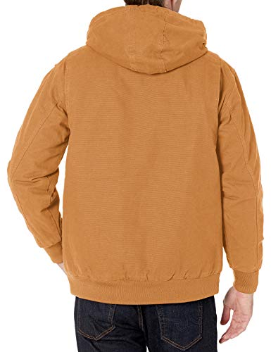 Image of mens Realtree Quilted Lined Canvas Hooded Jacket