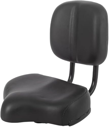 Rutexc自転車サドルシート(背もたれクッション付き) ダイナミック自転車三輪車電動車対応 クッション柔らかく快適 長時間乗車向け 取り付け簡単 日常通勤・レジャー用