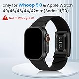 Zeeflufun Hybrid Band for Whoop 5.0 & Apple Watch Combo Band - Stretchy Nylon Hybrid Strap for Whoop 5.0 & Apple watch 1/2/3/4/5/6/7/8/9/10/11/SE/Ultra, Breathable and Comfortable, Durable