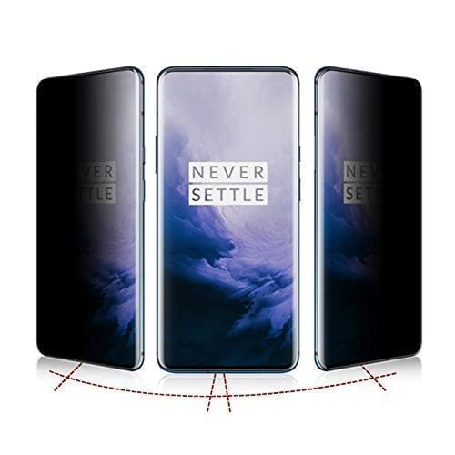Image of EZ-GLAZ Privacy Tempered Glass for Oneplus 9 Pro / Oneplus 10 Pro (Pack of 1) | Curved UV Privacy Glass | 9H Hardness | Anti-Spy Screen Protector | Fingerprint Unlock Support | HD Clarity | Case Friendly