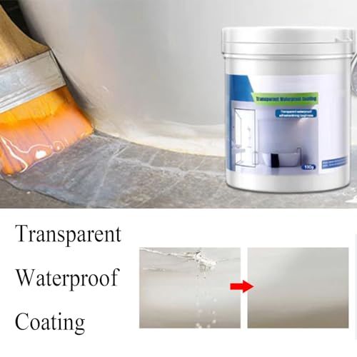 Revêtement imperméable transparent : mastic d'isolation invisible 2PCS