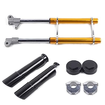 550mm Front Fork Shocker, 49CC 2 Stroke Small Mini Front Fork Shocker Triple Dirt Pit Bike Pro Trail Gold