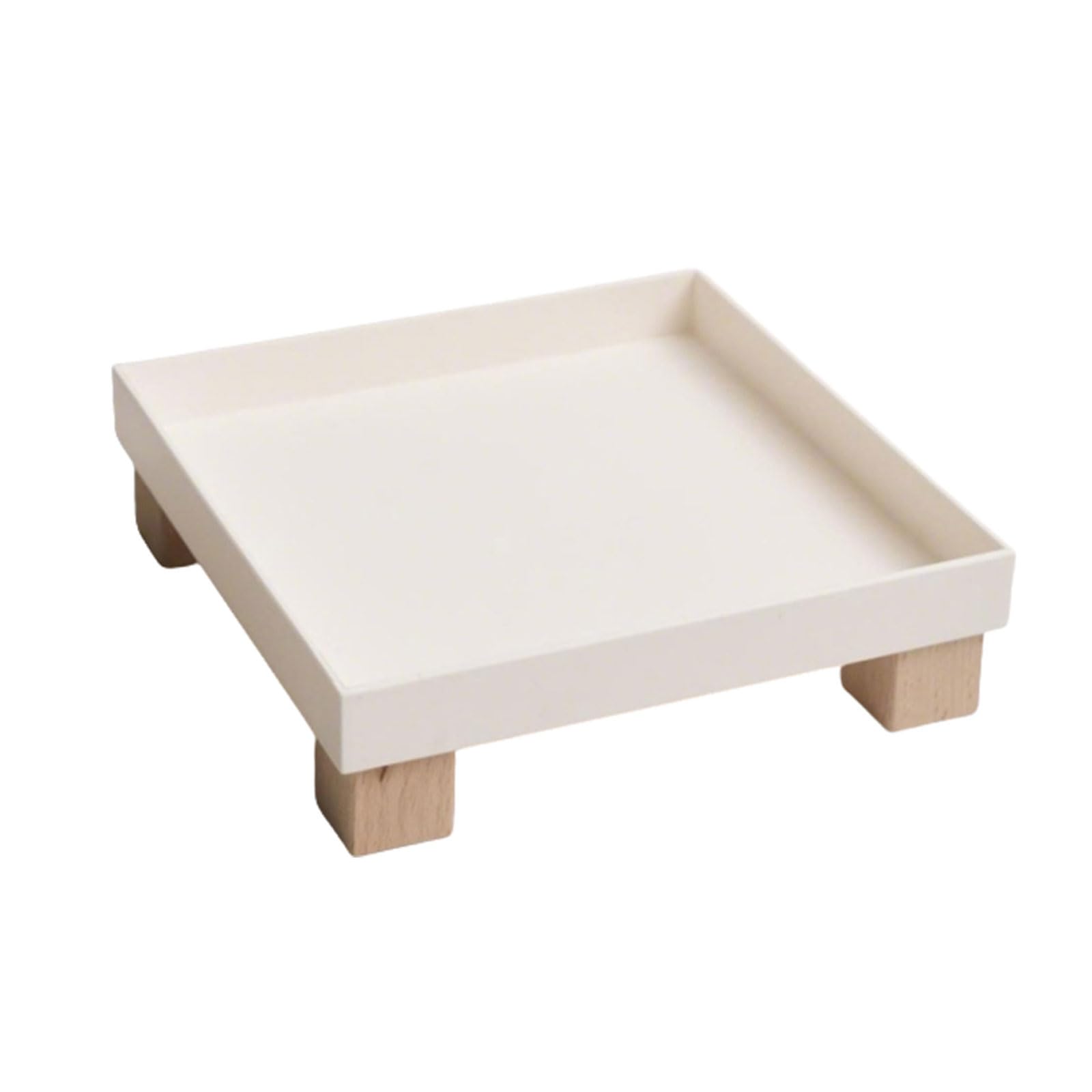 Oxxggkao Stylish Square Wood Desktop Storage Container for Cosmetics Stationery and Small Accessories Desk Storage Box