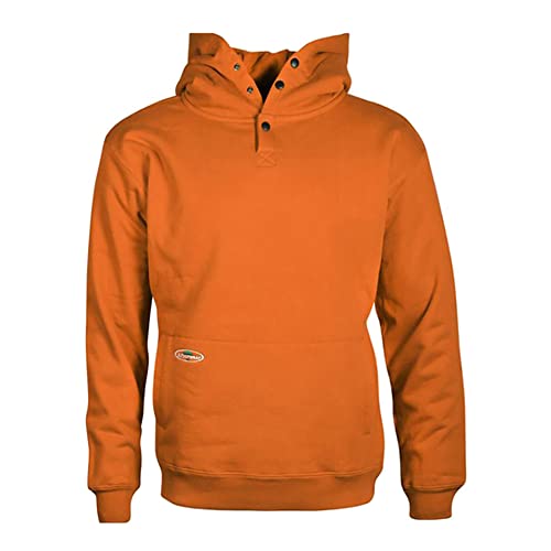 Arborwear Double-Thick Hooded Pullover Sweatshirts For Men - Heavyweight Hoodies With Snap Neck Collar and Handwarmer Pouch