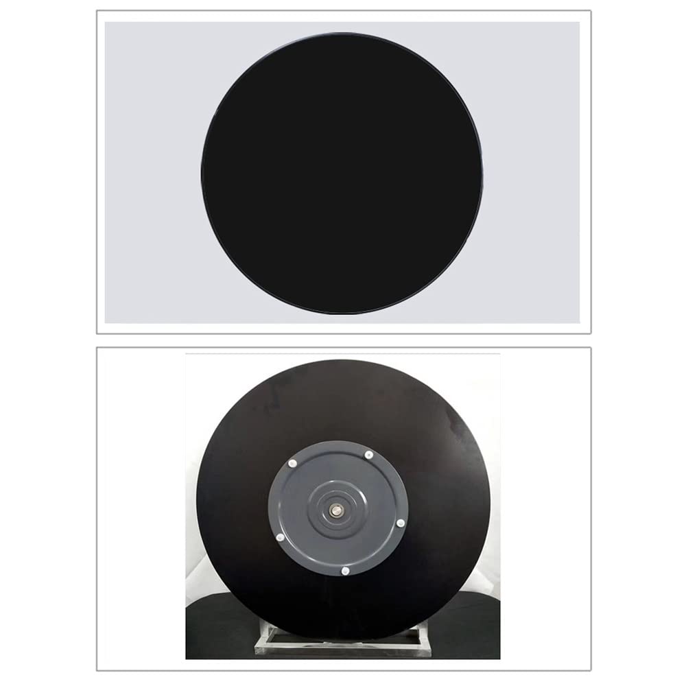 Czarny gramofon ze szkła hartowanego 99 cm obracana o 360° taca do serwowania do kuchni i stołu jadalnego, elegancka szklana podstawa obrotowa płyta do bezproblemowego serwowania