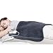 Tech Love XXL Electric Heating Pad for Neck Shoulder and Back Pain Relief with Fixation Strap Moist Heat Pad with Auto Shut Off Extra Large 20'' x 28'' - Charcoal Gray