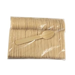 Pantry Spoon 158-100 Disposable Wooden Cutlery Spoons – 100ct Pack, 0.5″ Height, 1″ Width, 6″ Length (Pack of 100),Natural