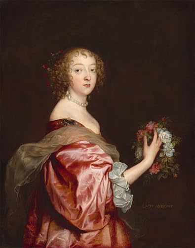 Impression Toile Catherine Howard Van Dyck | Tableau Décoration Salon 60x90