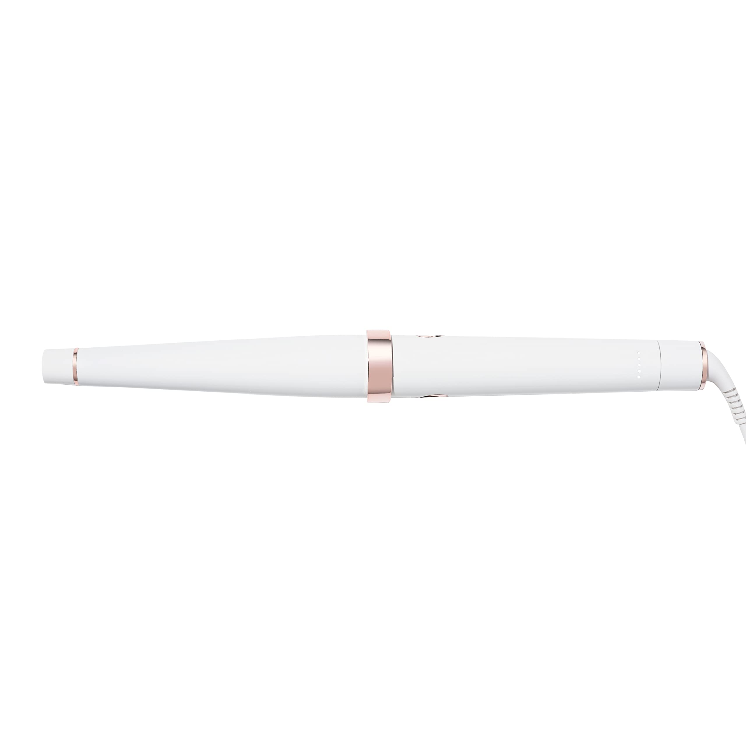 T3 SinglePass Wave Varilla de peinado cónica profesional de 32 mm-19 mm con 5 ajustes de calor y barril de cerámica de mezcla personalizada para obtener unas ondas relucientes y duraderas