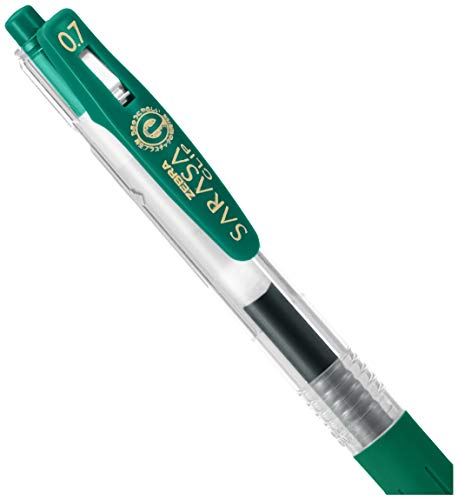 Image of Zebra Pen Zebra Sarasa Clip Pen 0.7 mm, Green (JJB15-G).