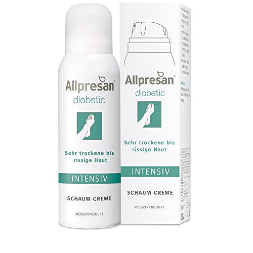Allpresan diabetic INTENSIV Schaum-Creme, 10% Urea Medizinprodukt zur Behandlung trockener und rissiger Fußhaut, 125 ml Cover