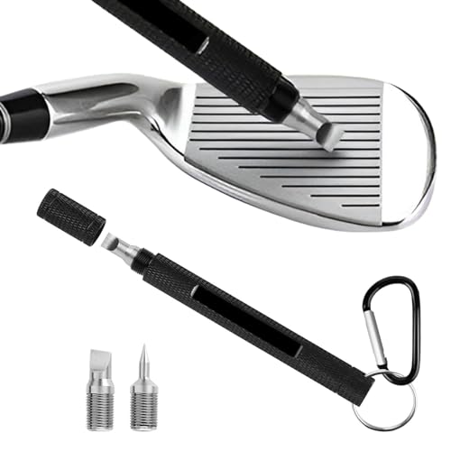 ゴルフ溝削り、ゴルフアイアン溝削り | ウェッジ溝の研磨力,U 溝および V 溝用ゴルフ クラブ クリーニング ツールおよびゴルフ クラブ アクセサリー