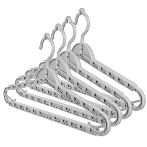 OFFSCH Versatile Extra Wide Hangers Retractable Feature for Drying Coats Dresses Sheets and Towels