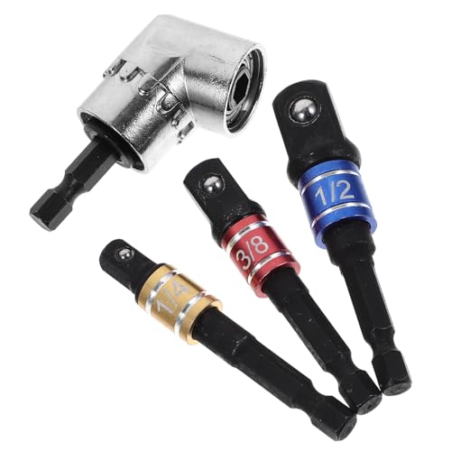 HEMOTON Drills 1 Set right angle Accessories head Drill set Arbors to rotate electric drill drill extension impact driver accessories tool right angle drill adapter Outlet Adapter