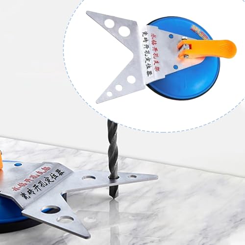 Outil de localisation de trous pour carrelage avec ventouse de fixation - 3