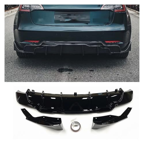 Diffuseur de pare-chocs arrière contre les chocs de route pour Tesla Model 3 - 3