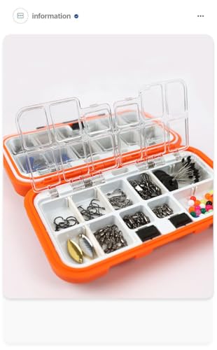 Set de accesorios de pesca 254 piezas en caja miniatura 6