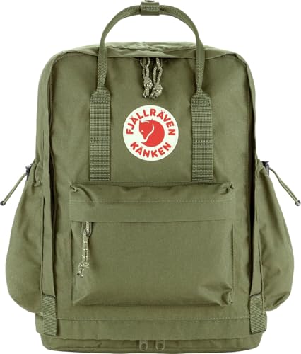 Image of Fjallraven Kanken Outlong Backpack - Durable Travel Laptop Bag with Water Resistant Everyday Design, Green