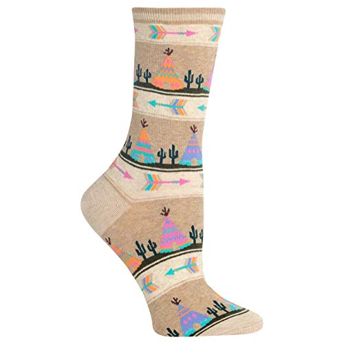 Image of Hot Sox Womens Tee Pee Socks, Denim Heather, 1 Pair, Womens Shoe 4-10