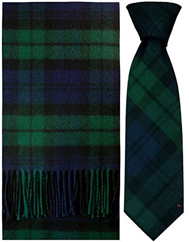 Cravate et écharpe Black Watch Modern Tartan Écosse homme