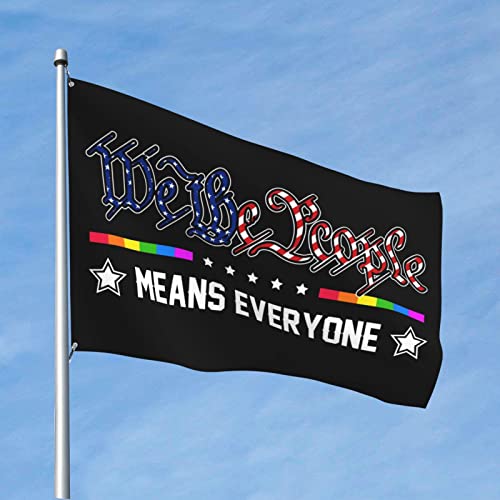 Drapeaux We The People Means Everyone pour man cave 152x244 cm