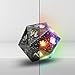 Pixels Electronic Dice - D20 (Midnight Galaxy) - RGB Polyhedral Dice, App-Controlled Light Patterns & Audio, Wireless Charging, Resin, VTT Connectable via Bluetooth, for Role Playing Games Like DND!