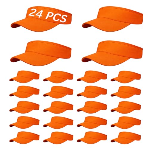 Image of Adjustable Sport Sun Visor Hats Bulk Solid Color Blank Golf Cap Anti Ultraviolet for Beach Tennis Baseball