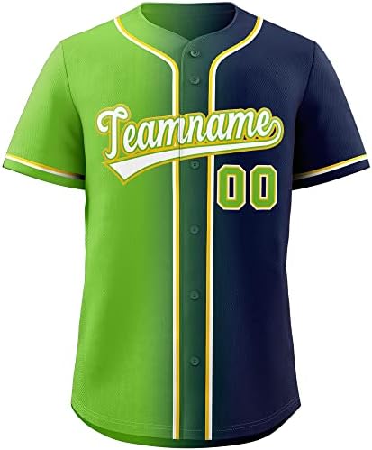 Custom Gradient Baseball Jersey Stitched/Printed