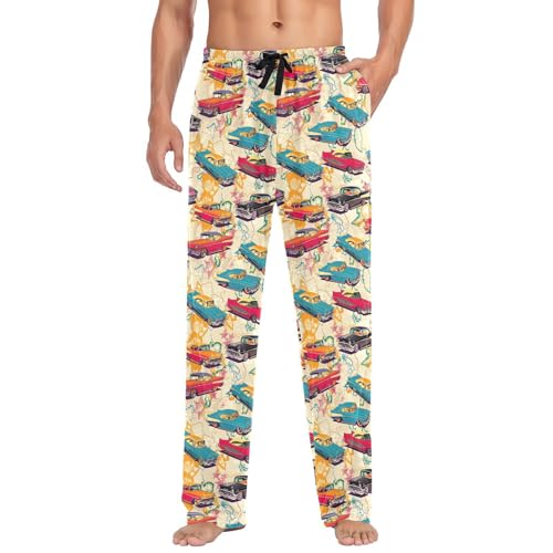 Men's Pajama Pants with Pockets,Cotton Sleep Lounge Pant Men Pajama Bottoms